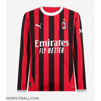 Billige Fotballdrakt AC Milan Replika Hjemmedrakt 2024-25 Langermet
